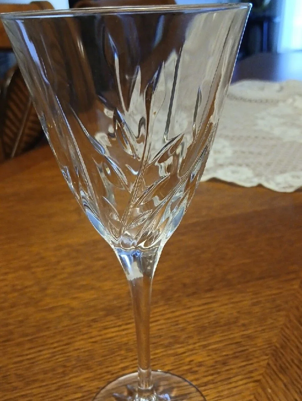 Cristal d'Arques-Durand Crystal Wine Goblet, Cassandra Pattern